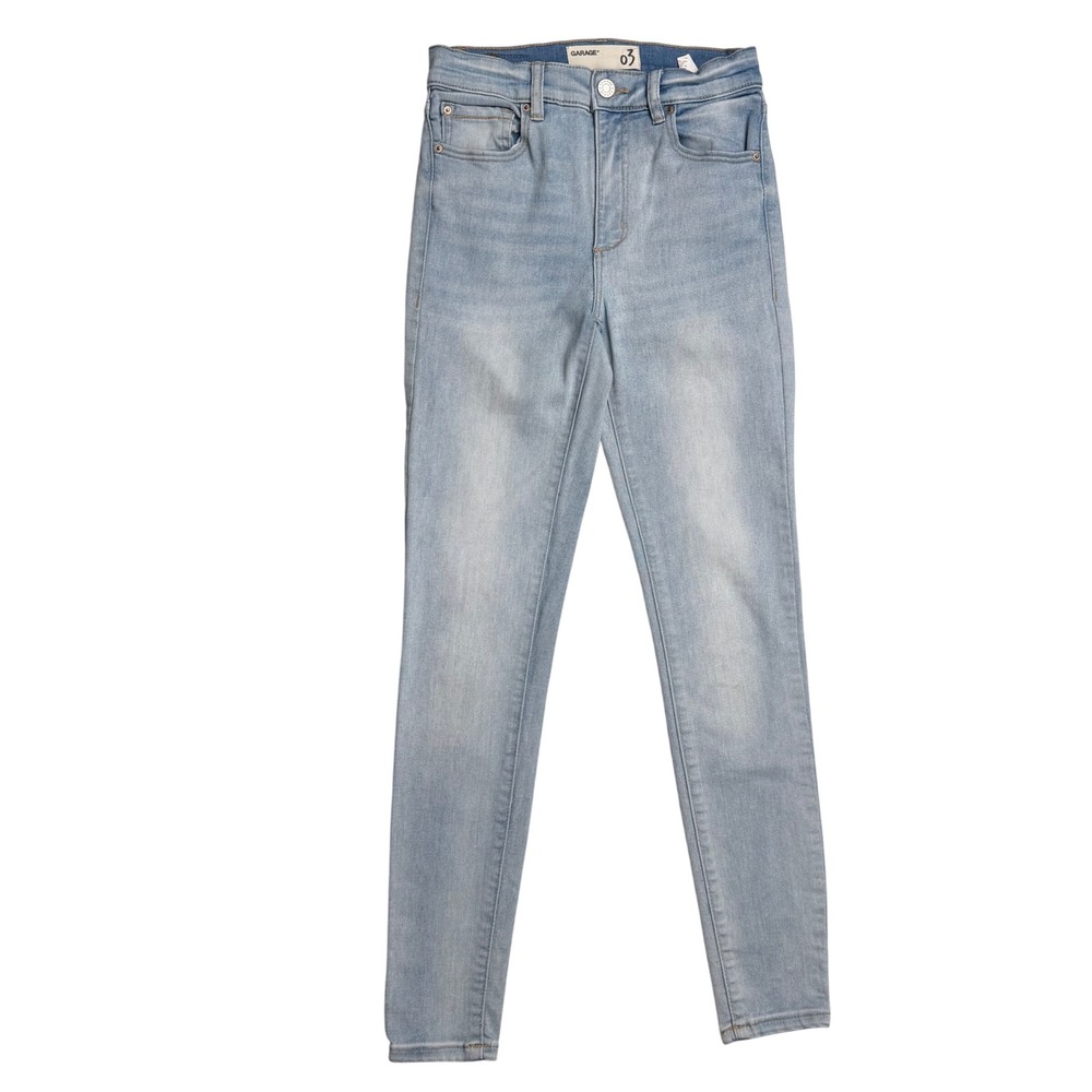 Garage Skinny Jeans High Rise Light Wash Denim Y2K Minimalist Basiccore size 3‎